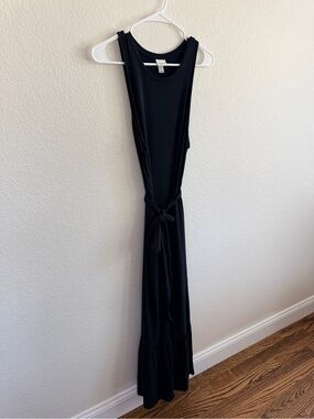 a new day Black Sleeveless Tie-Waist Maxi Dress
